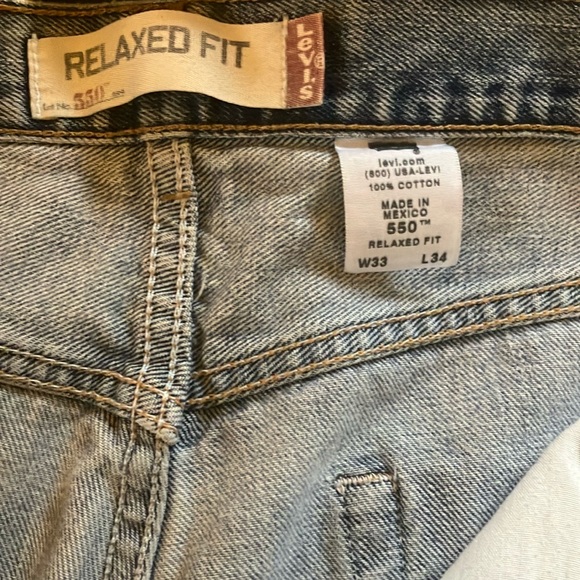 Vintage Levi 550 Relaxed Fit size 33x34 - Picture 7 of 8